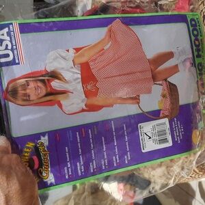 NWT lil' Girls Red Riding Hood Dress Costume Medium 8/10